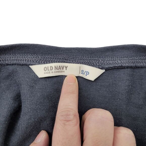 2/$20 Old Navy Grey Top Blouse 100% Cotton Size: Small - Picture 6 of 7